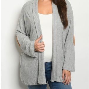 Grey cardigan plus size